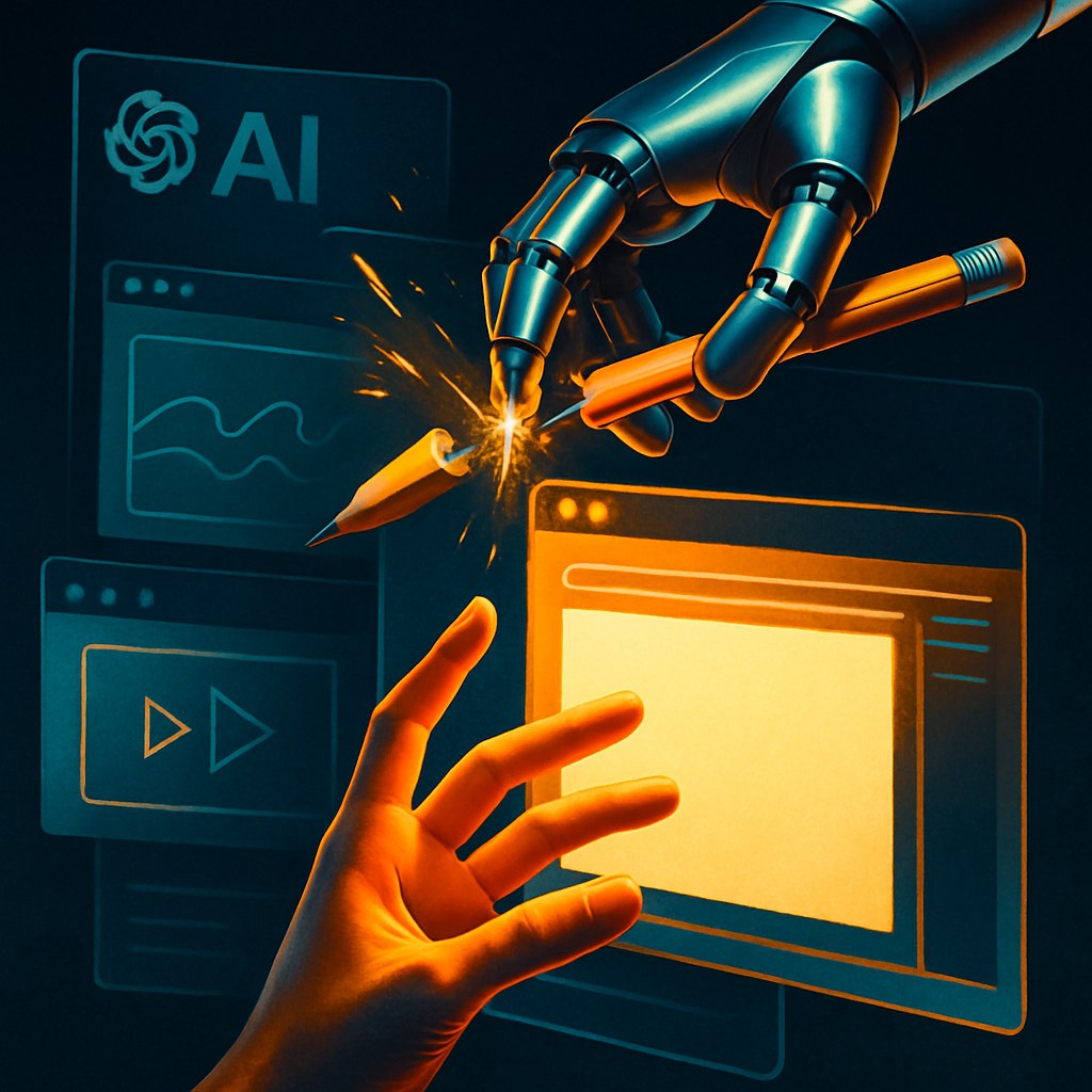 Illustration for: Are the Robots Stealing All the Fun, or Just the Boring Parts?